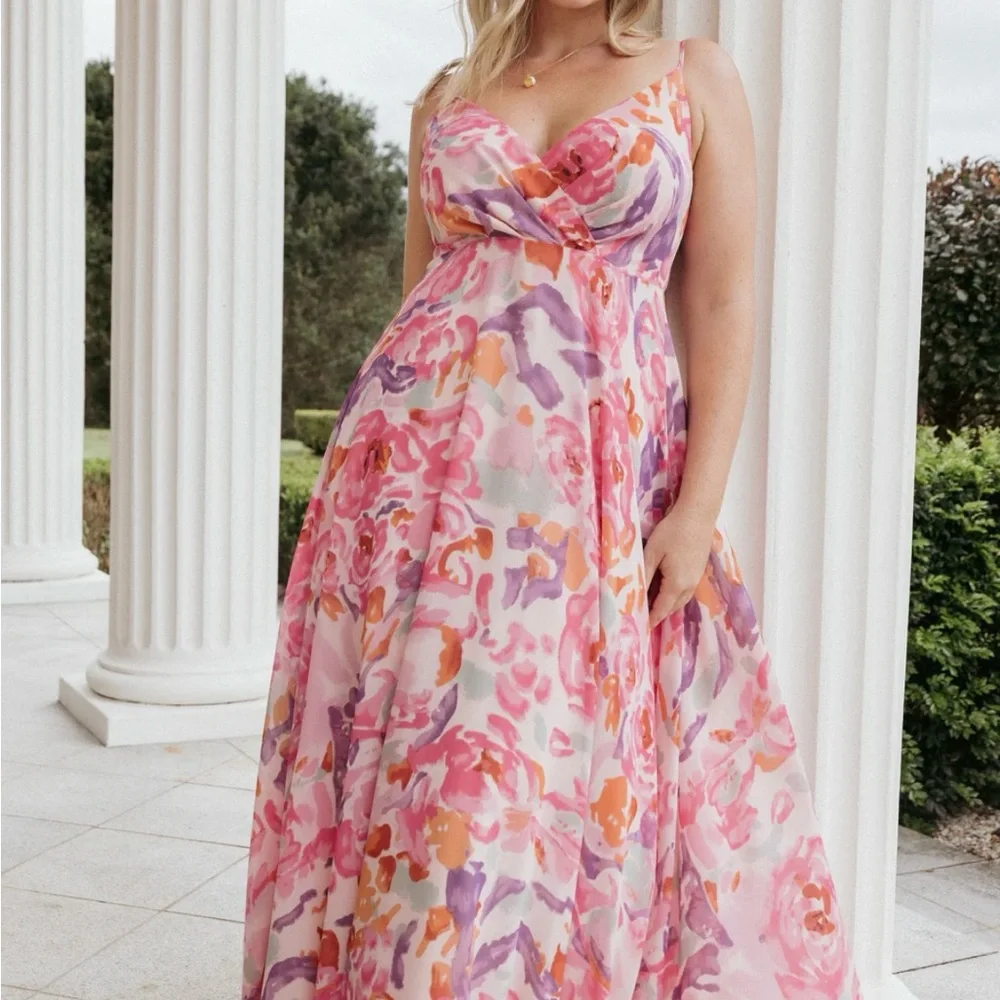 Petal & Pup Madilyn Maxi Dress - Multi Floral - Picture 11 of 11